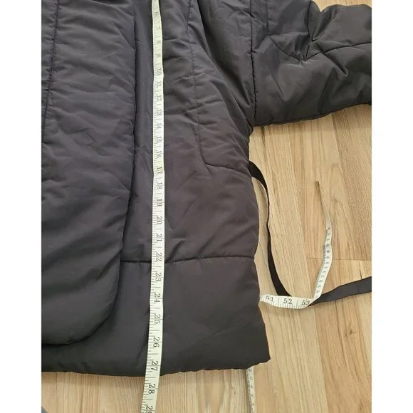 NWT Norma Kamali Sleeping Bag Hooded Jacket Coat Black size M/L - Picture 8 of 10